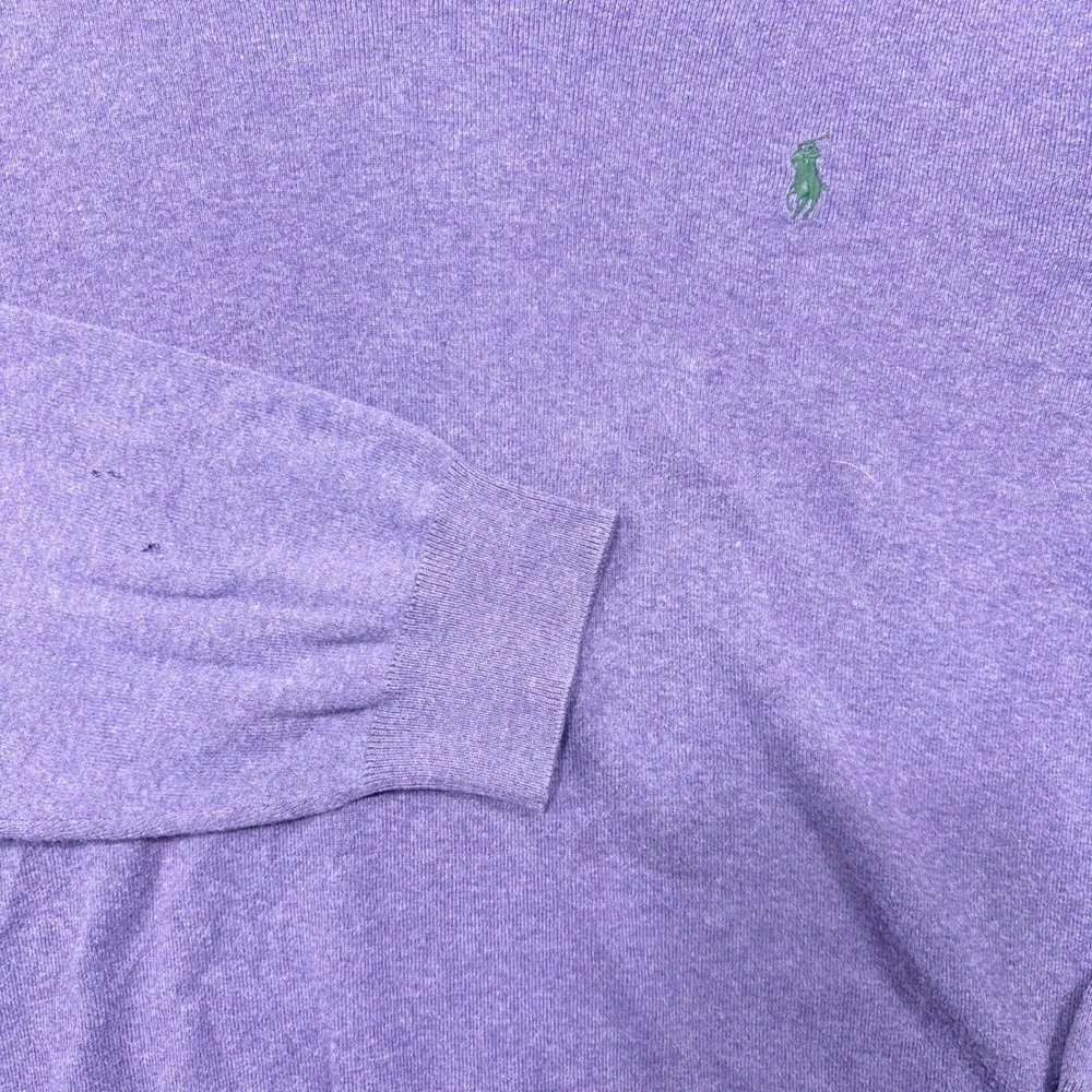 Polo Ralph Lauren Sweater Mens XL Purple V-Neck 100% Pima Cotton Pony Logo